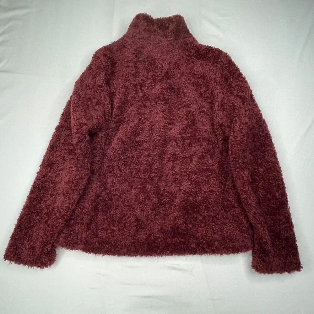 Pendleton Red Fuzzy Deep Pile Sherpa Jacket Medium - Picture 3 of 16